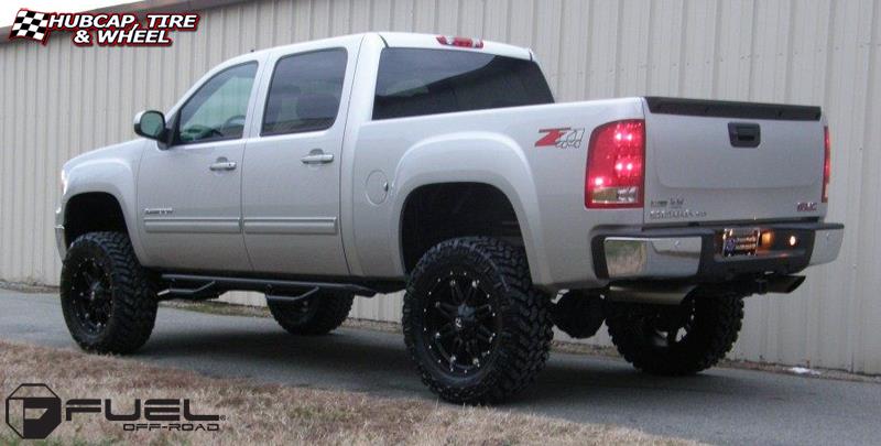 vehicle gallery/gmc sierra fuel hostage d531 0X0  Matte Black wheels and rims